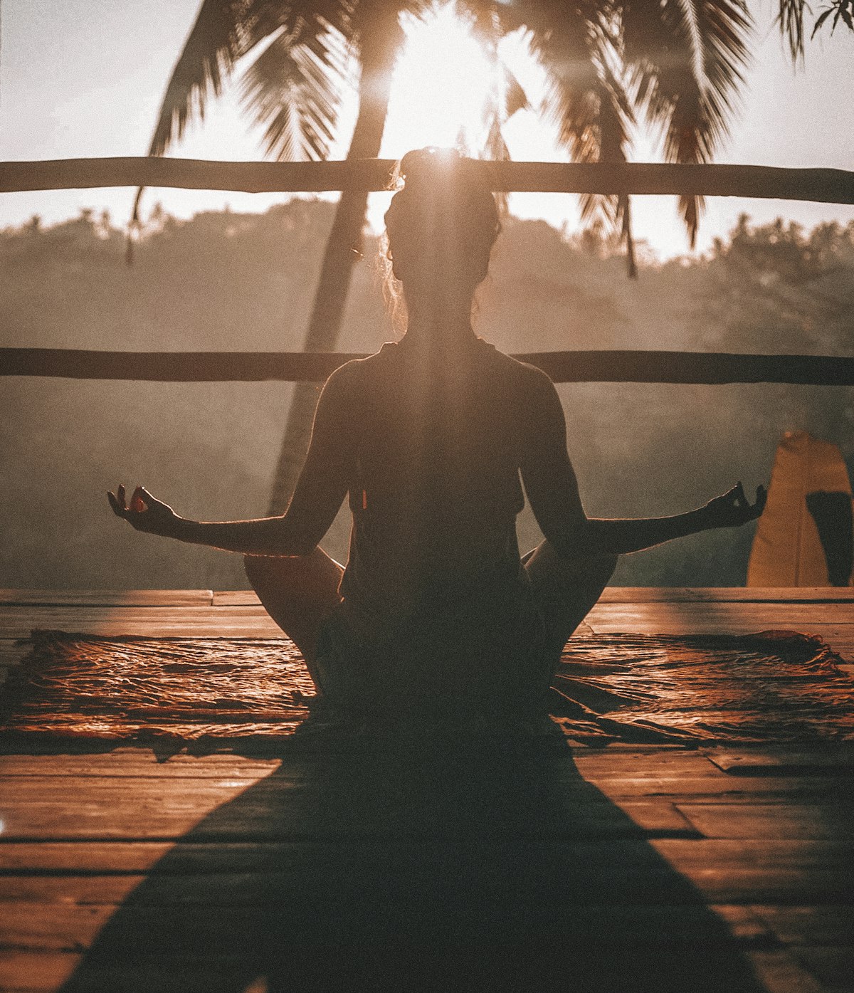 Meditation and yoga wellness session